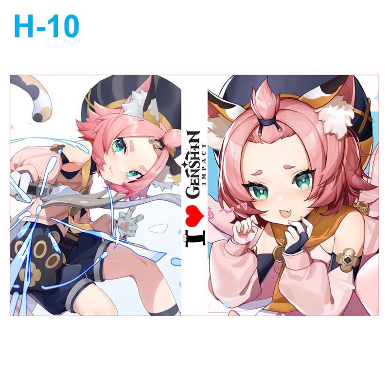 sổ in hình anime game genshin impact tặng kèm bút/ sổ tay genshin impact nhiều mẫu chọn