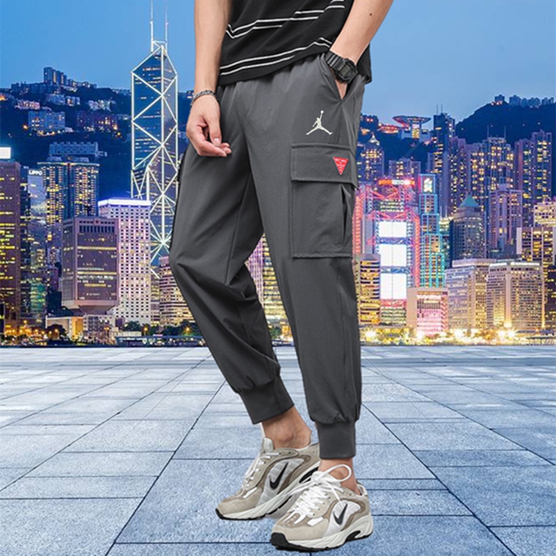 Quần Legging Thể Thao Nike Dáng Rộng In Logo Aj Phong Cách Hàn Quốc Thời Trang Mùa Hè Cho Nam