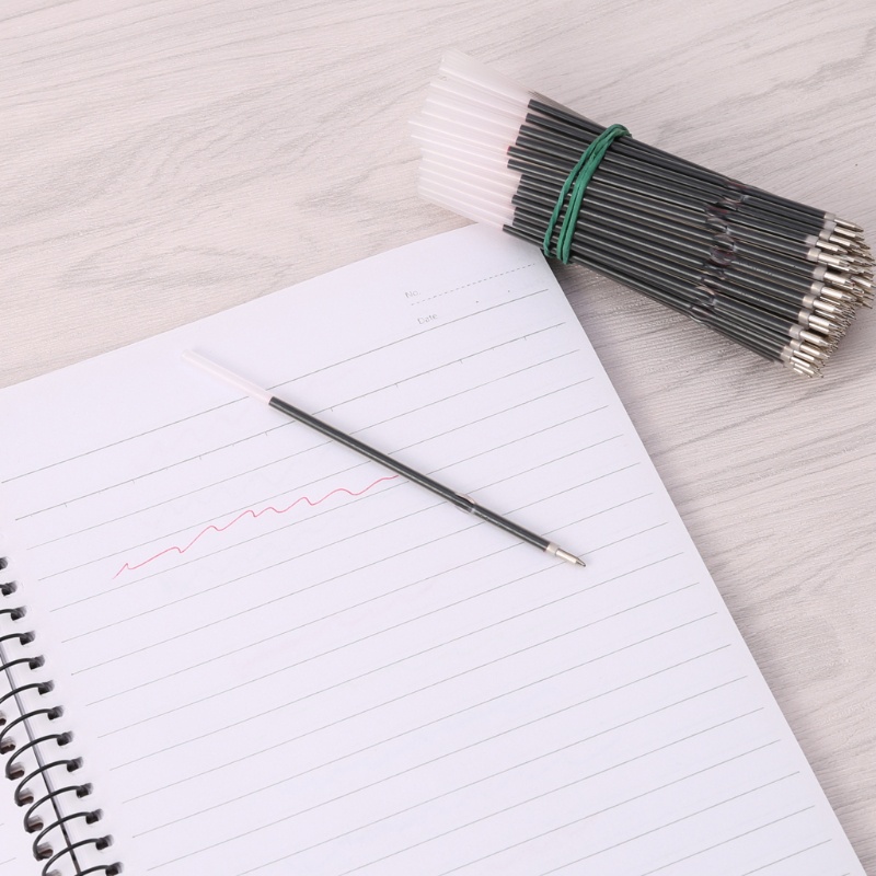 Set 100 ruột bút bi đen/xanh dương/đỏ 0.7mm cho trường học văn phòng