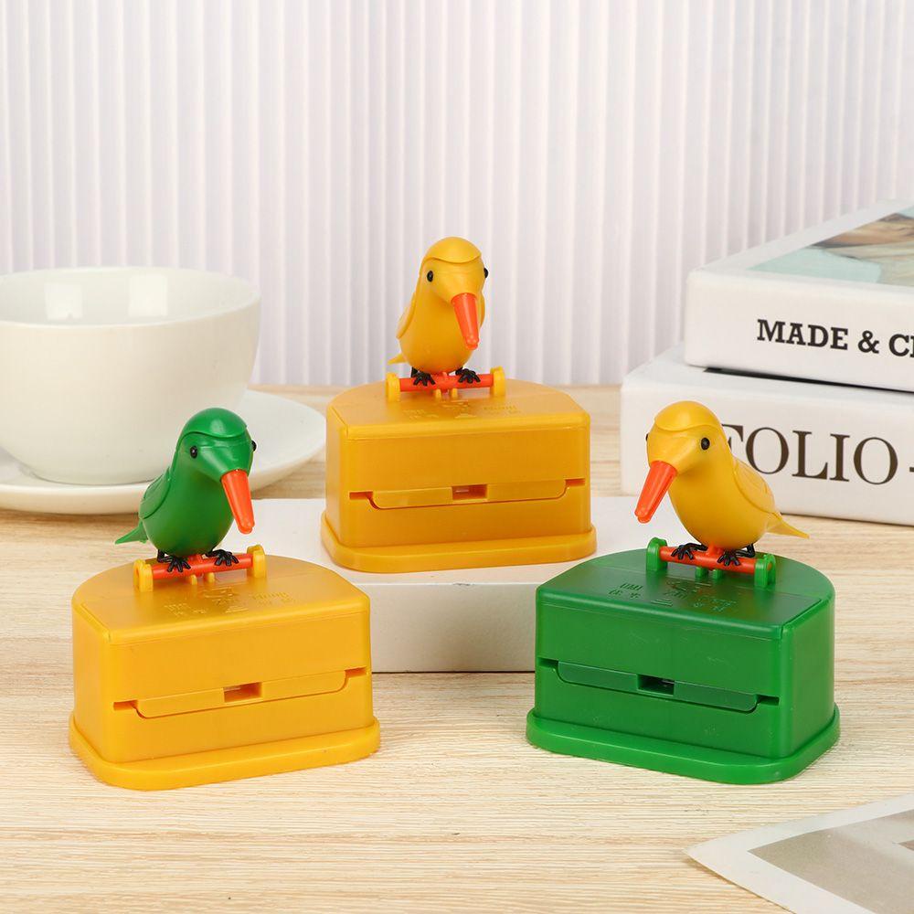 KUNHEV Hộp Đựng Tăm Xỉa Răng Tự Động Hình Chim Ruồi Độc Đáo Trang Trí Nhà Cửa