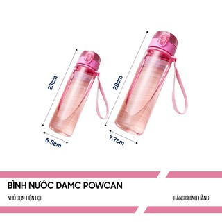 Bình nước thể thao Damc Powcan 560ml - Nhựa cao cấp giữ nhiệt