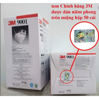 KHẨU TRANG LỌC BỤI 3M 9001