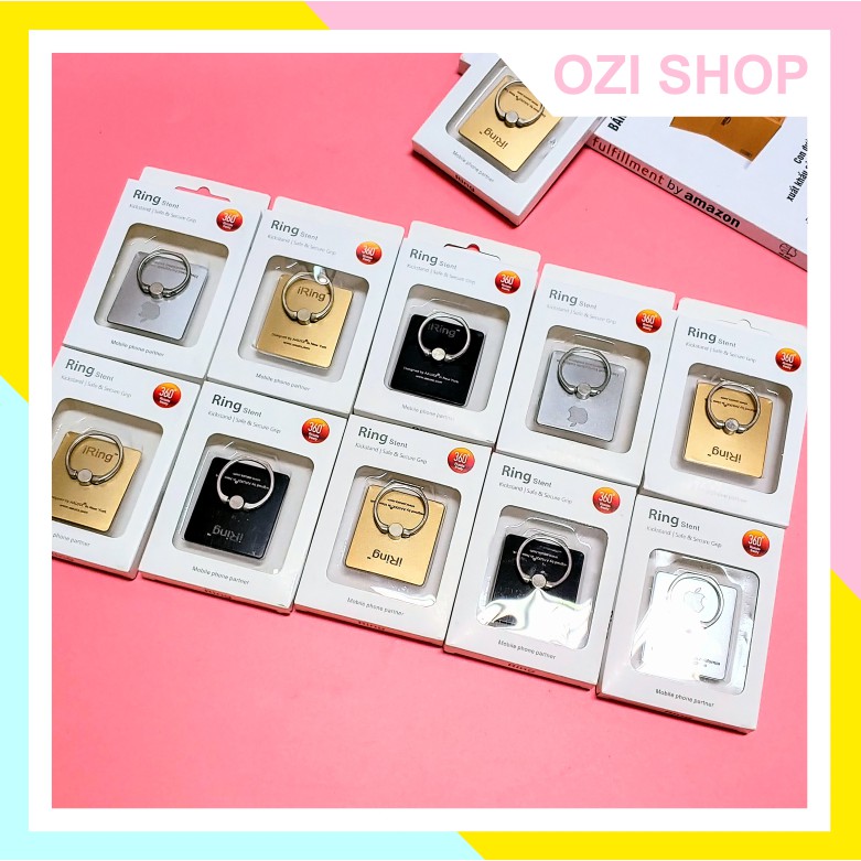 Giá Đỡ Điện Thoai, Iring Đỡ Điện Thoại Có Hộp ( Hình Thật)