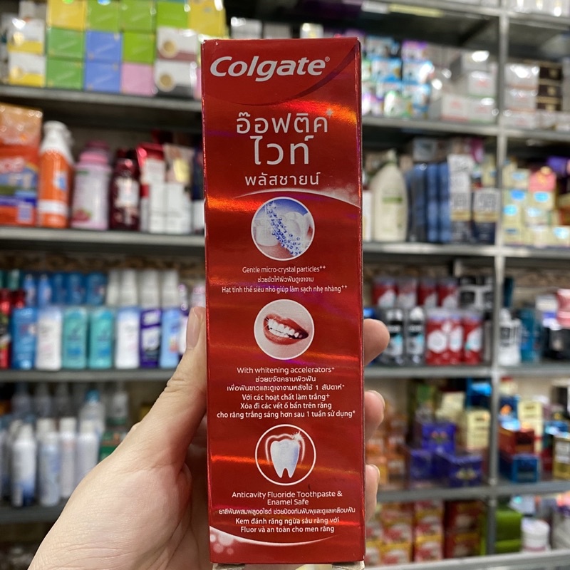 Kem đánh răng Colgate Optic White Plus Shine 100g