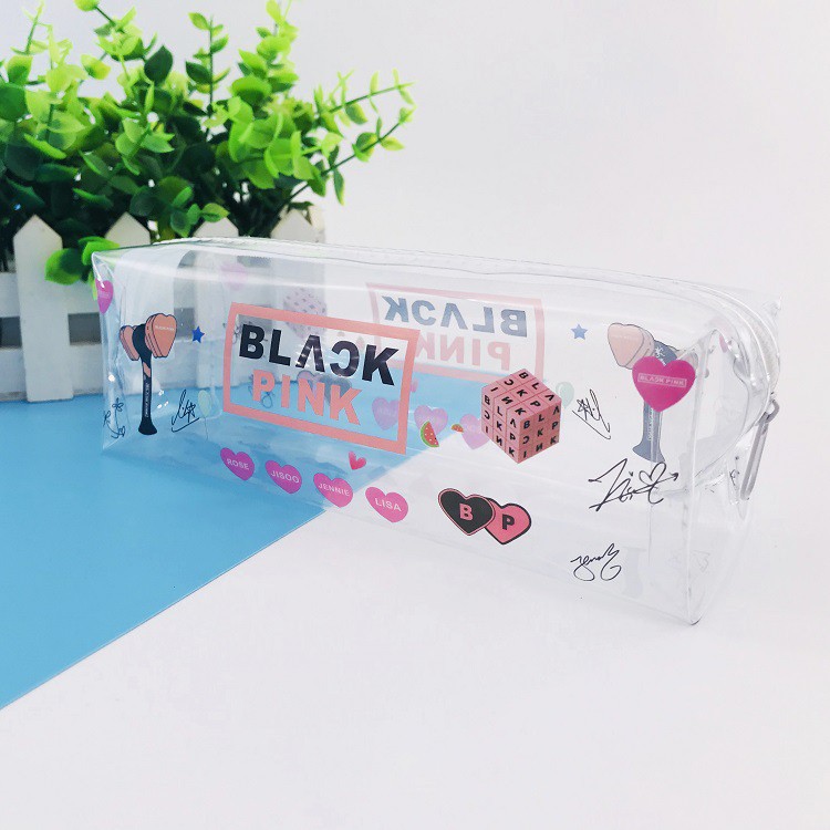 Hộp bút trong suốt BTS - BLACK PINK - GOT7 - Seventeen