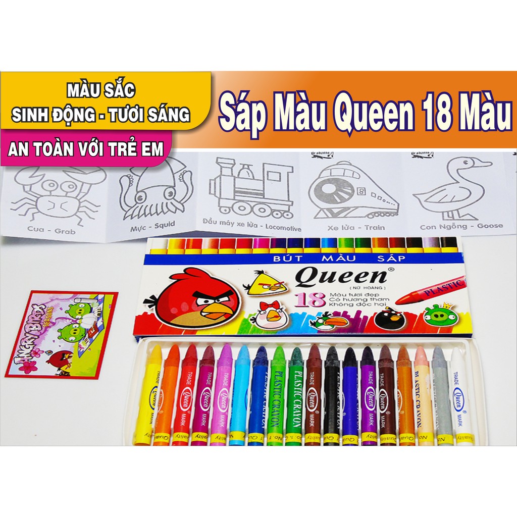 VPP 290: Sáp màu Queen 18 màu