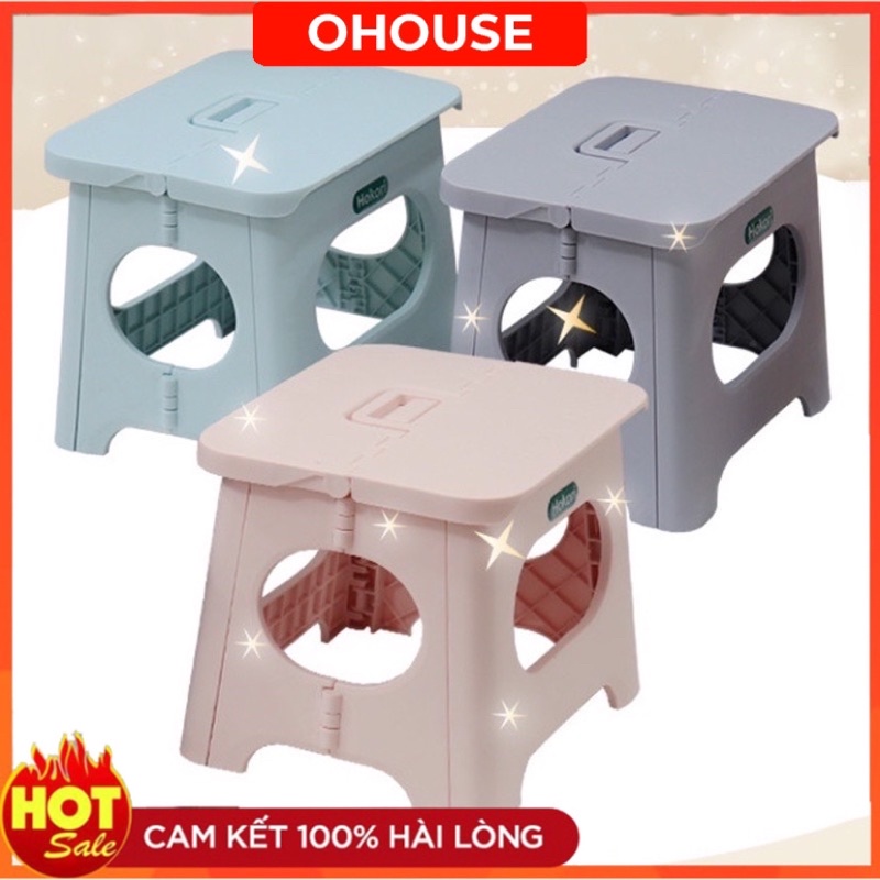 Ghế Nhựa Gấp Gọn Mini Quai Xách HOKORI