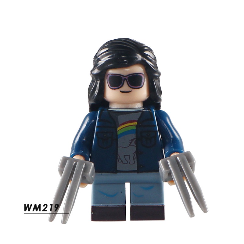 Mô Hình Lego Nhân Vật Siêu Anh Hùng Captain America Wolverine Batman iron Man