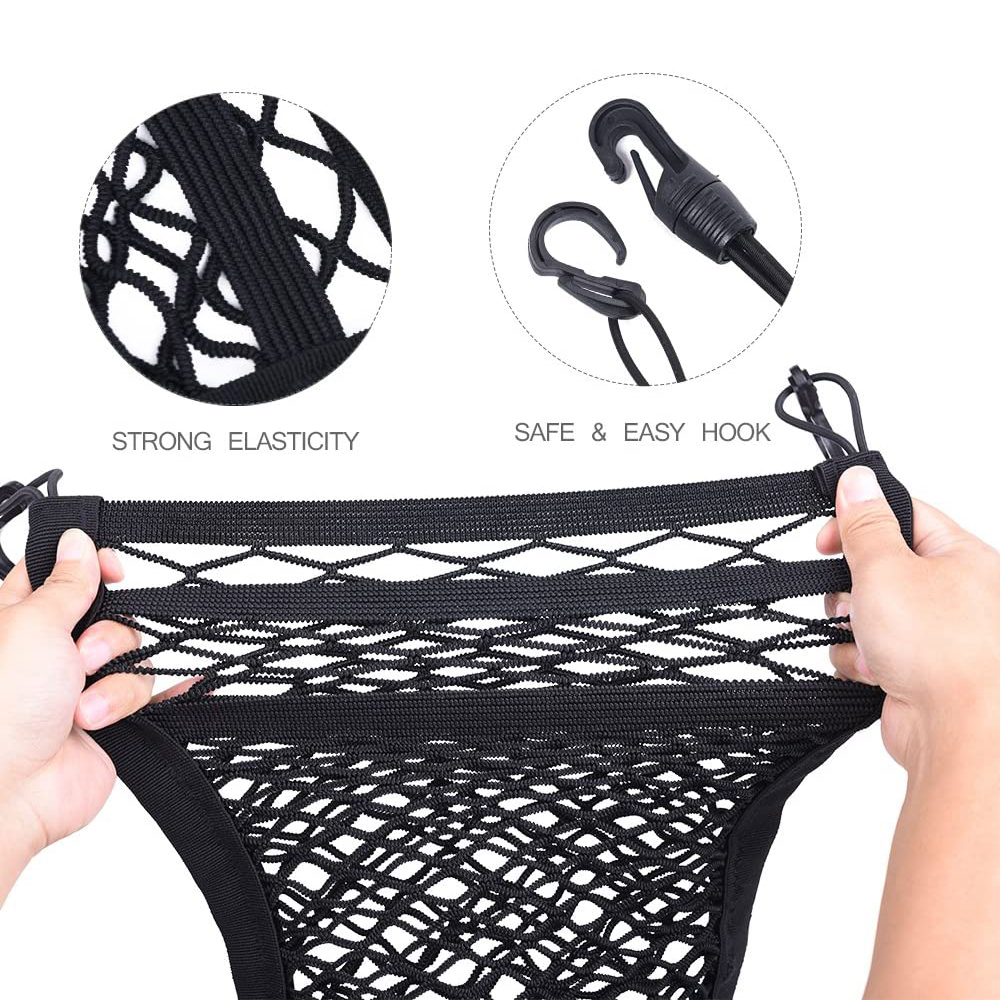 Túi Lưới Đựng Đồ Gắn Lưng Ghế Xe Hơi Tiện Dụng