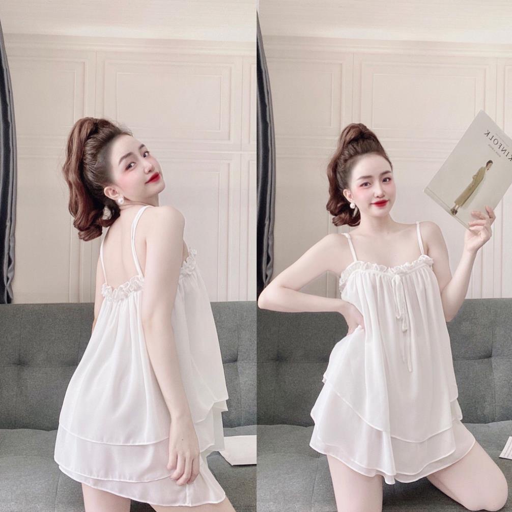 Đồ Mặc Nhà BigSize, Bộ Chiffon Nhún Bèo BO-05280 size 45<75 kg . | BigBuy360 - bigbuy360.vn