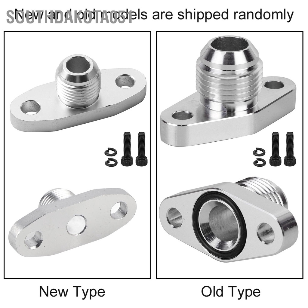 Southdakota051 Bộ điều hợp mặt bích hồi dầu AN10 Phù kim nhôm cho Mitsubishi T3 T4 T35 T04B T04E / Series