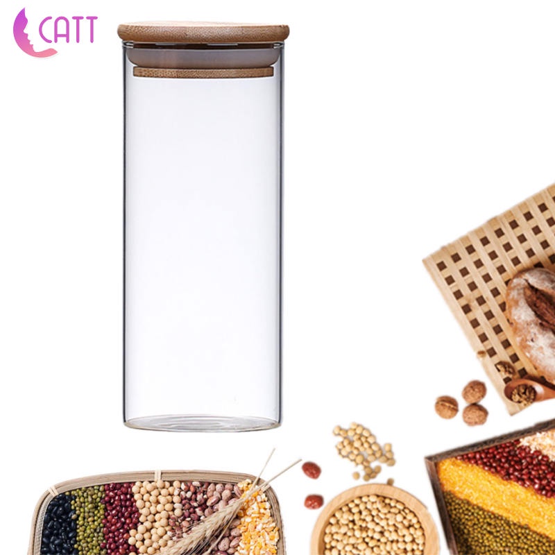 Hũ thủy tinh trong suốt đựng gia vị có nắp đậy nhiều kích cỡ tiện dụng