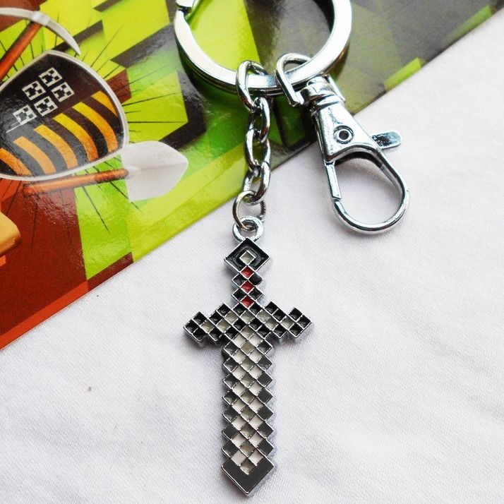 Vòng cổ / Móc Khóa Hình Quái Vật Hoạt Hình Minecraft 4cm