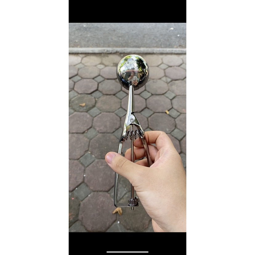 Muỗng Múc Kem Inox Không Gỉ Đường Kính 5cm (Đường Kính 5cm)