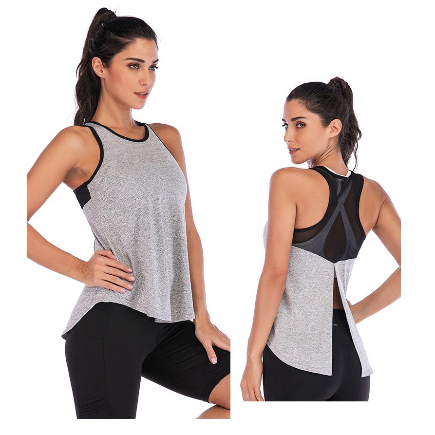 Áo sát nách thể thao thiết kế đơn giản size S-XL cho phái nữ