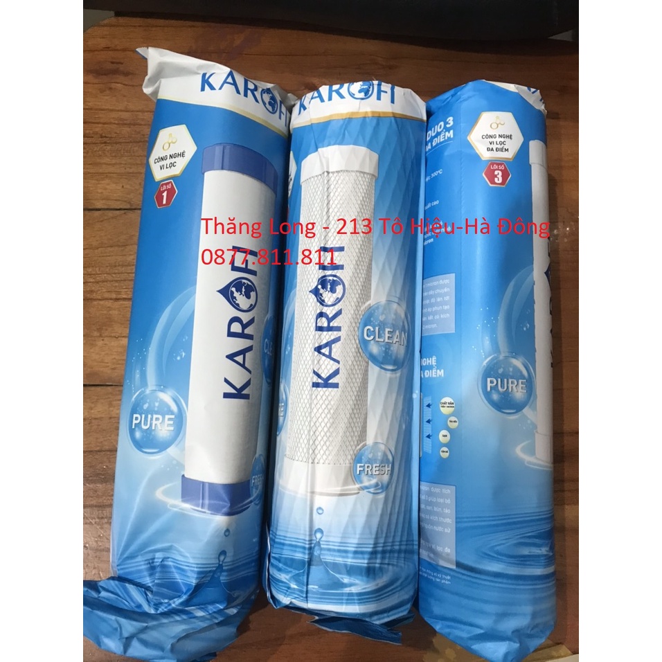 Bộ lõi lọc Karofi số 1_2_3 - Dùng cho máy Ss-038 , Op1310 , P95 , U95 , O-07 , U05 , U03, OH239