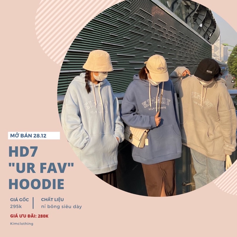 [HD7] Áo nỉ có mũ UR FAV - UR FAV Hoodie | BigBuy360 - bigbuy360.vn