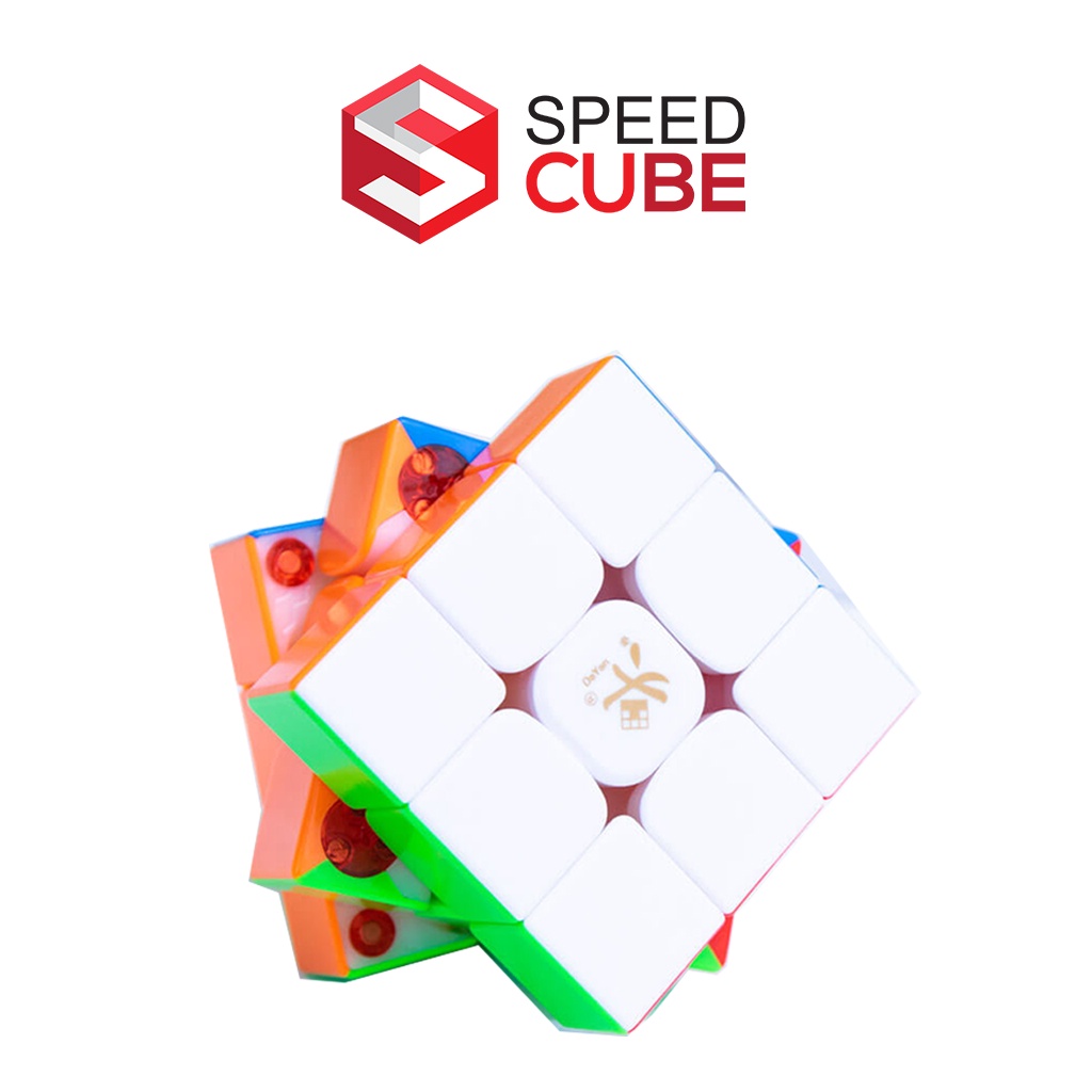 Rubik 3x3 Dayan Zhanchi Pro M Stickerless/Viền Đen, Rubik có nam châm - Shop Speed Cube