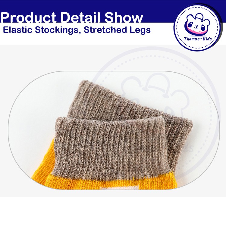[THOAMS KIDS] Set 5 Đôi Tất Cotton In Hình Dễ Thương Cho Bé Từ 1-11 Tuổi