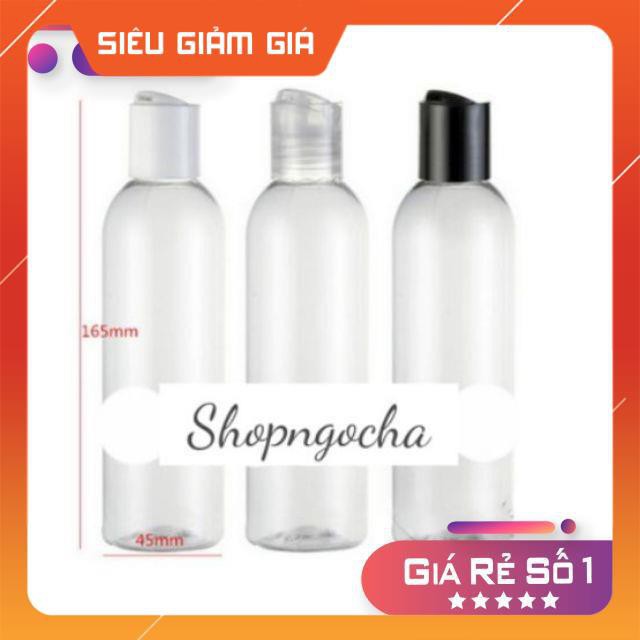 Chai Chiết Mĩ Phẩm ❤ RẺ VÔ ĐỊCH ❤ Chai nhựa pet trong nắp nhấn 150ml,200ml,250ml chiết mỹ phẩm , phụ kiện du lịch
