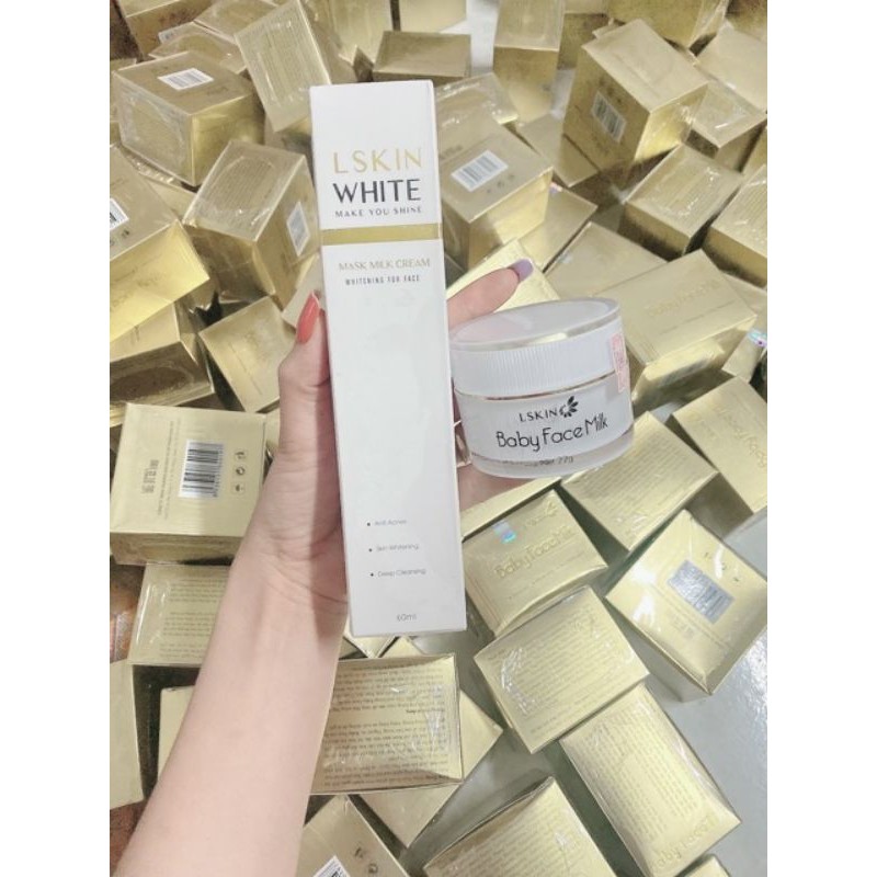 Combo ủ trắng kén tằm và kem face baby millk | BigBuy360 - bigbuy360.vn