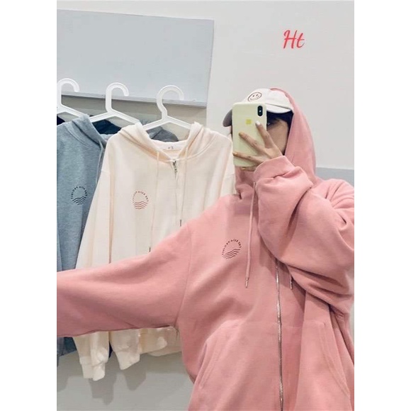 Áo khoá nỉ mặt trời mọc HT12