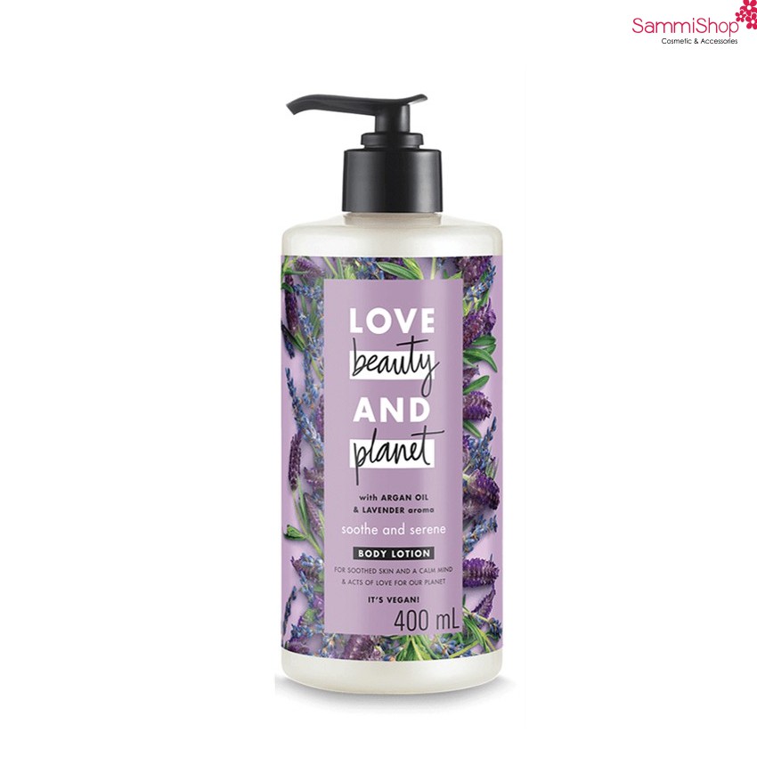 SỮA DƯỠNG THỂ DƯỠNG ẨM LOVE BEAUTY AND PLANET SOOTHE & SERENE (400ML)