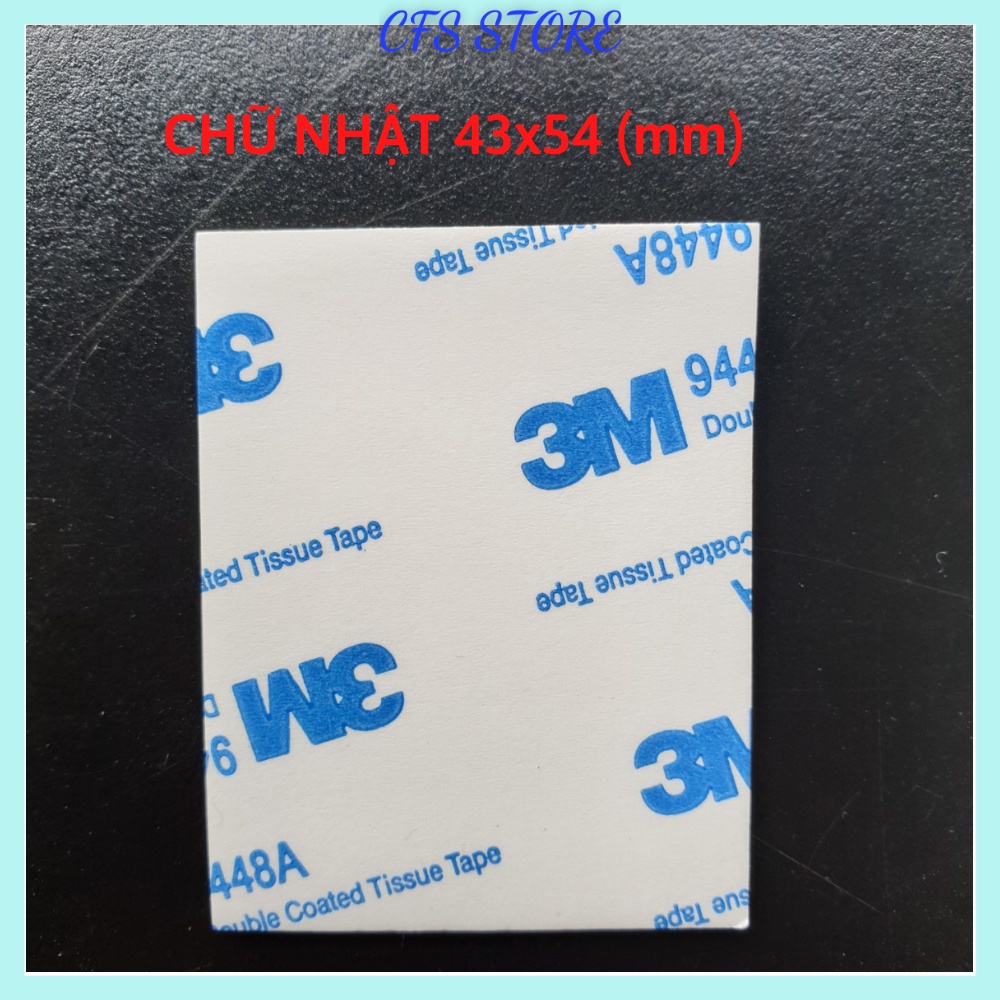 Miếng dán 3M với 2 mặt siêu dính, gắn giá đỡ điện thoại trên ô tô, camera hành trình, đồ gia dụng (giá 01 miếng) | BigBuy360 - bigbuy360.vn