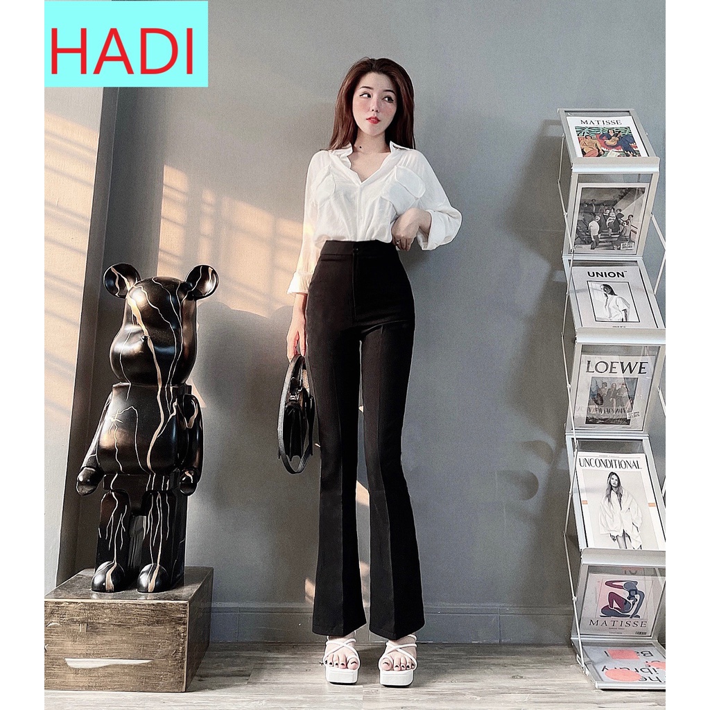 QUẦN TÂY ỐNG LOE NỮ LƯNG CAO CÚC TRƯỚC 1 NÚT TRƯỚC LAI CUỐN CHẤT TUYẾT MƯA CAO CẤP CỰC TÔN DÁNG ĐỦ SIZE SIÊU XỊN SÒ