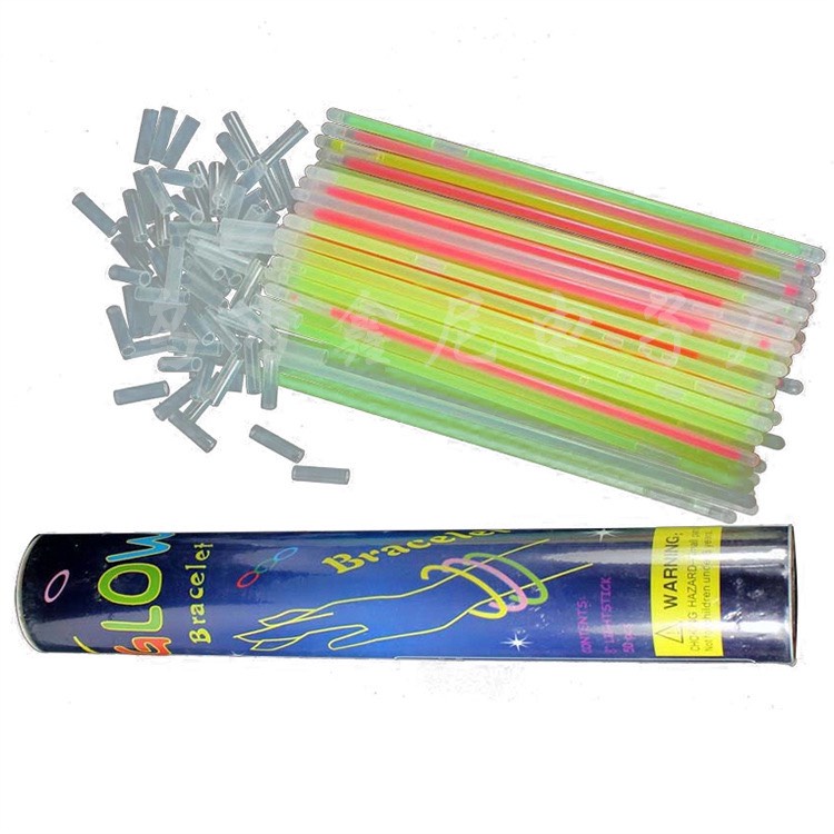 Combo 100 que phát sáng ( 1 Hộp Lớn), vòng đeo dạ quang phát sáng, màu sắc rực rỡ