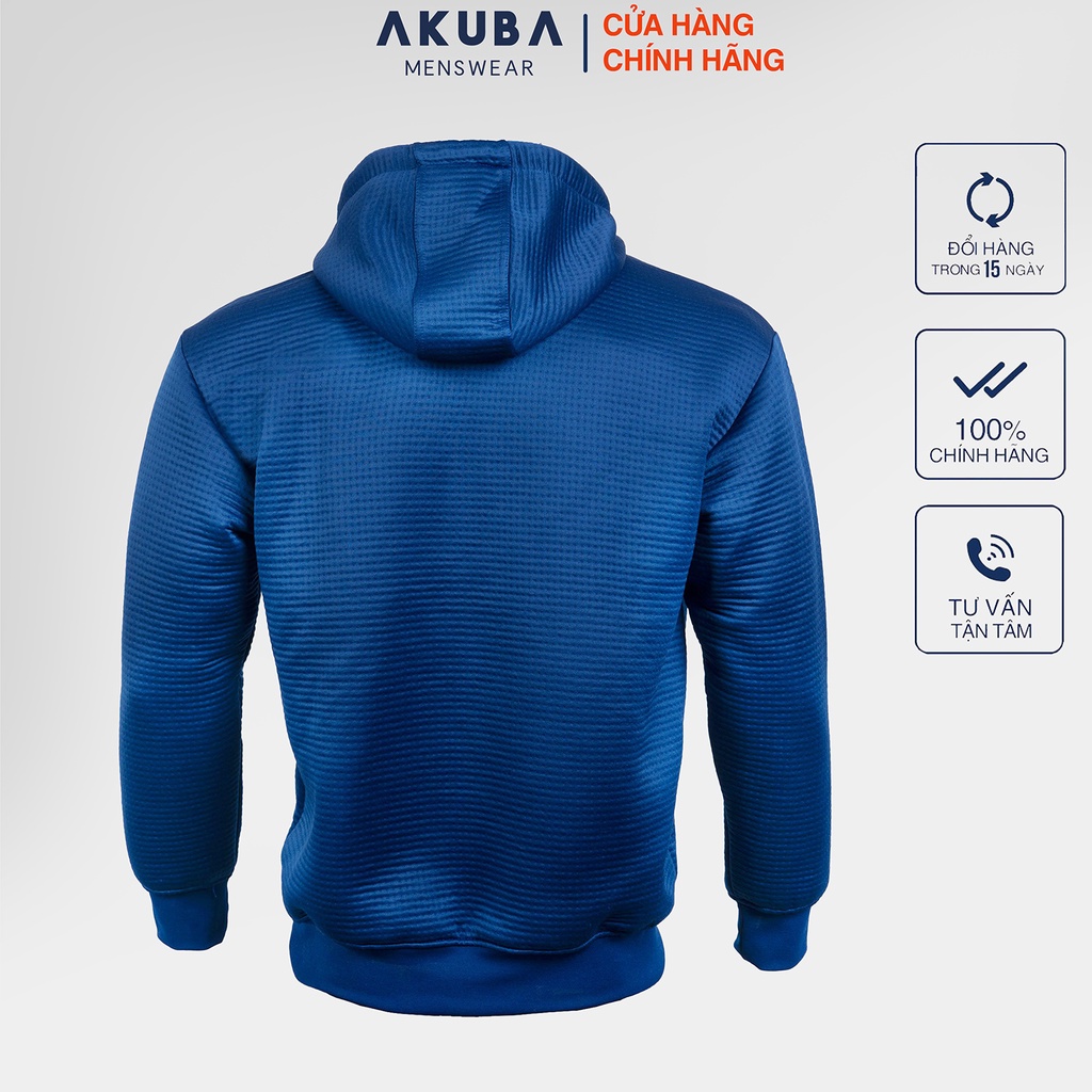 Áo khoác hoodie thể thao cao cấp xuất khẩu freesize AKUBA nam nữ unisex dày dặn co giãn bền màu không co rút 01j0073