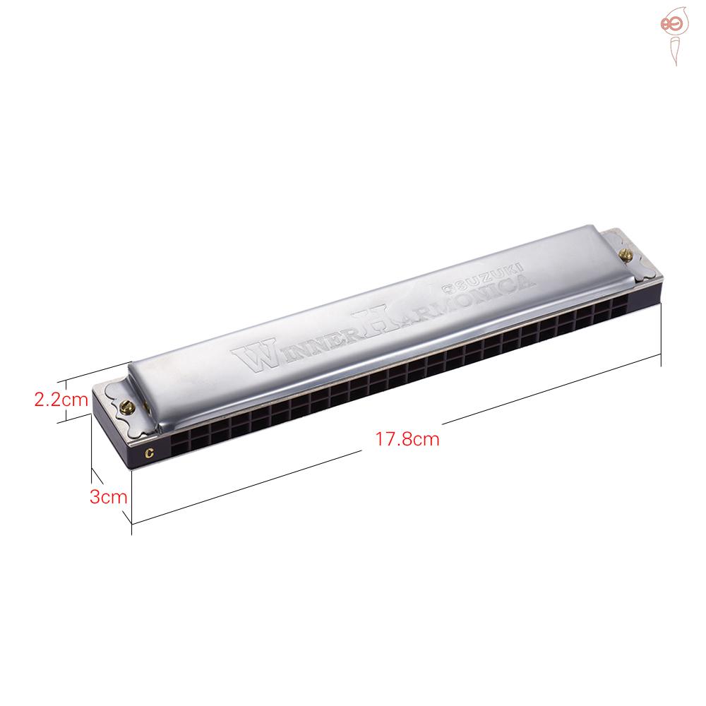 Kèn Harmonica Tremolo 24 Lỗ Xs Suzuki W-24