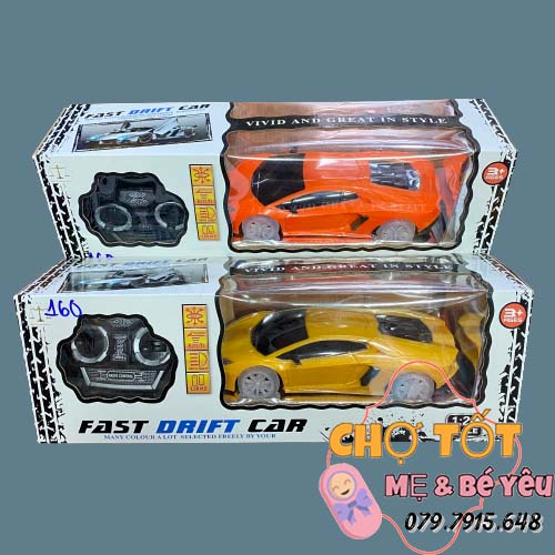 Đồ Chơi xe điều khiển 7 đ.tác bánh đèn xe hơi