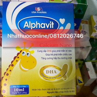 ALPHAVIT CACIUM NANO HỘP 20 ống