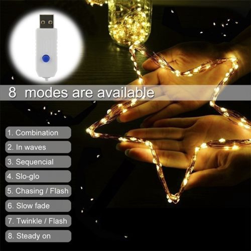 Dây đèn LED dài 2 mét đầu USB chất lượng cao dùng trang trí tiệc