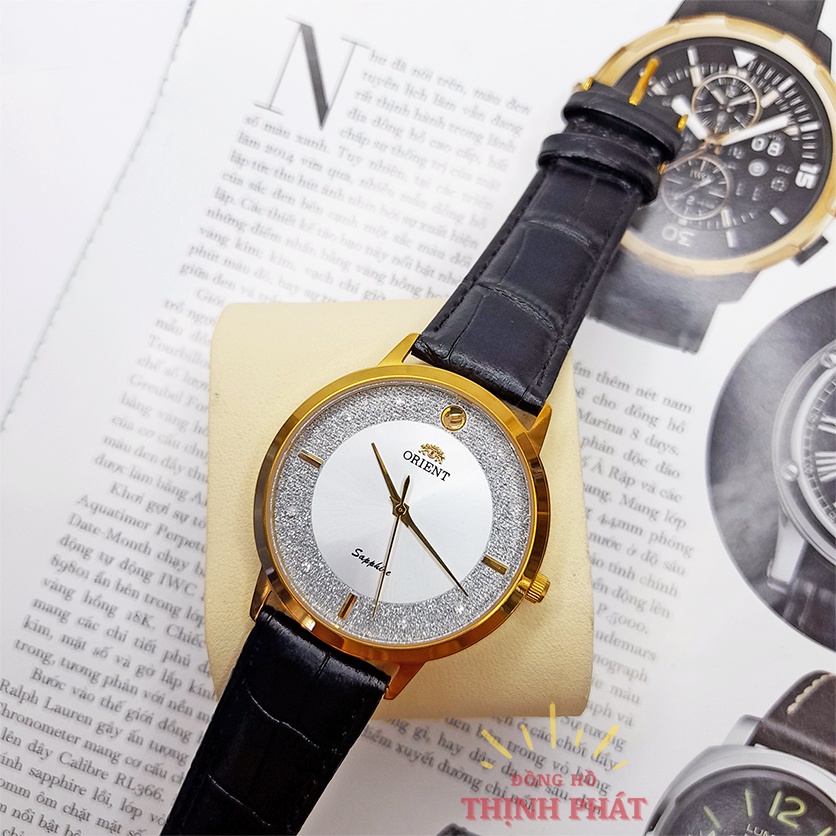 Đồng Hồ Nam ORT Dây Da Kính Sapphire Chống Nước
