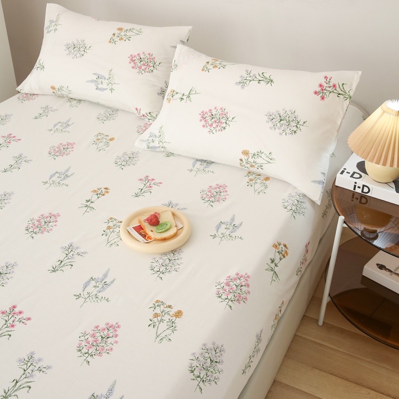 Set Ga - 2 Vỏ Gối Cotton Living Hoa Nhí, Chất Vải Mát, Thấm Mồ Hôi_shinbedding
