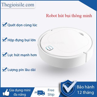 Robot hút bụi thế hệ mới - cảm biến siêu nhạy - di chuyển thông minh - quét, hút, lau nhà sạch sẽ  - không gây tiếng ồn