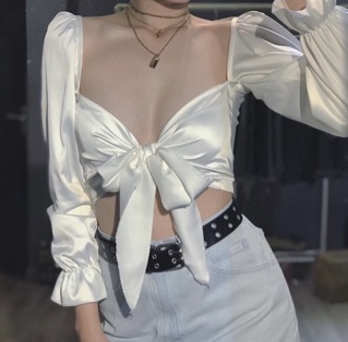 [ XẢ KHO ] Áo phi bóng cột nơ ngực