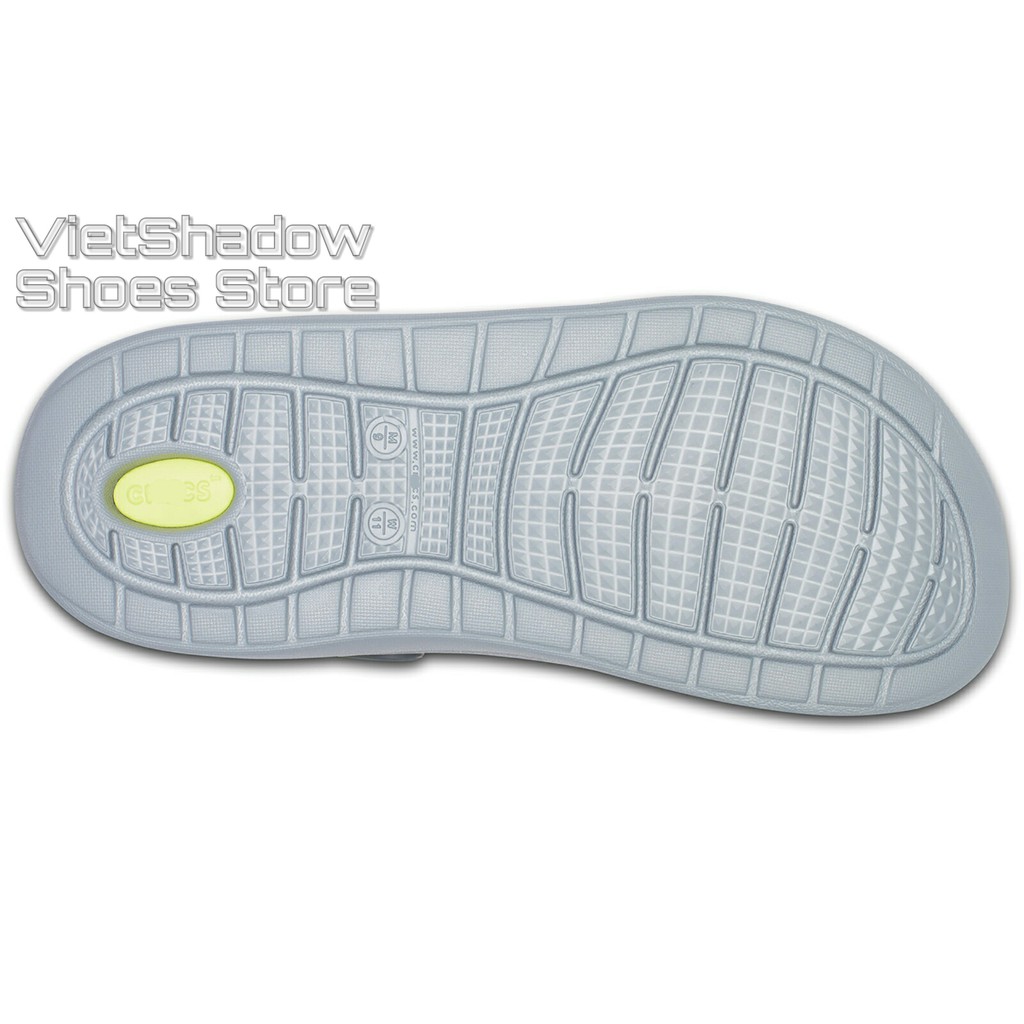 Dép bít đầu - Sục nhựa LITERIDE Unisex màu Xám/Xanh neon - Mã SP 204592