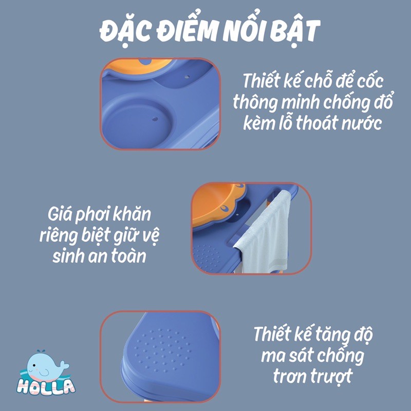 Bồn rửa mặt đa chức năng HOLLA chính hãng cho bé