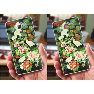 Ốp lưng Samsung E7 (dẻo viền trắng trong) - Hình Chim Công, Cá Chép, Cò