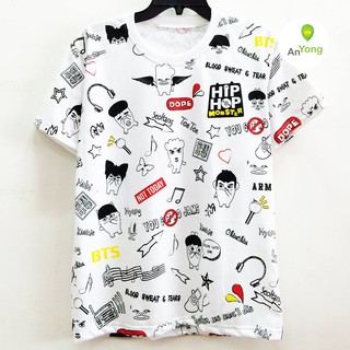 ÁO THUN BTS HIPHOP MONSTER IN KHẮP ÁO