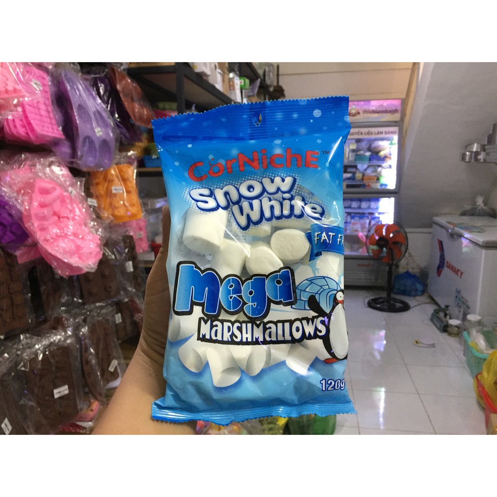 Kẹo Marshmallow trắng Snow White CorNiche 120g | BigBuy360 - bigbuy360.vn