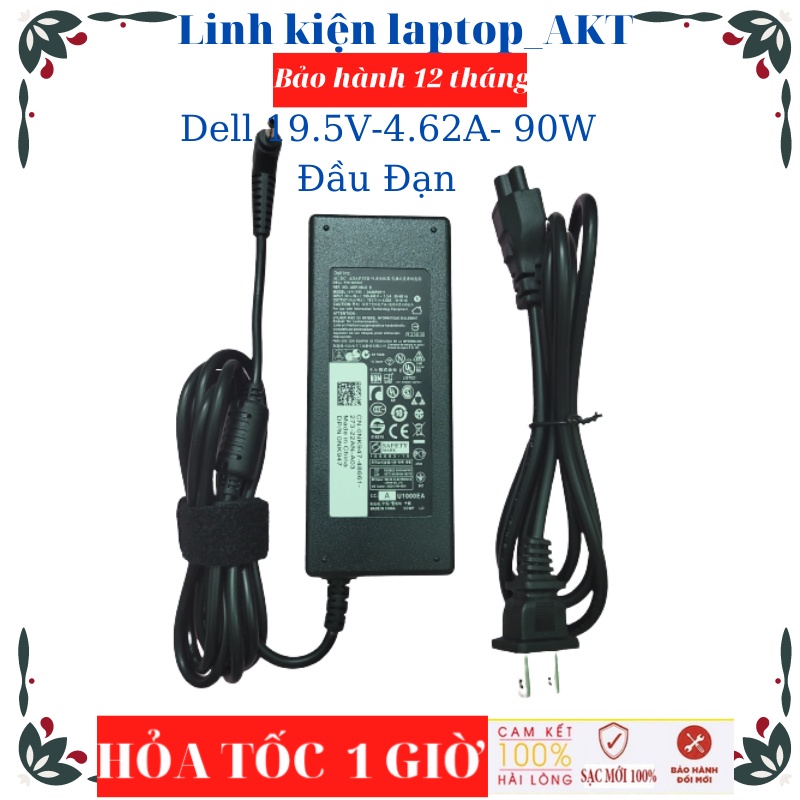 Sạc Laptop Dell 19.5v-4.62a-90w-ZIN chân khấc 4.0*1.7 mm ( đầu đạn) Dell Vostro 5470 DA90PM111 Dell V5560 V5470