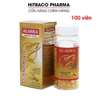 Viên dầu cá Alaska Omega 369 bổ não, sáng mắt, khỏe tim mạch Chai 100 viên [Alaska Omega 369 Vàng]