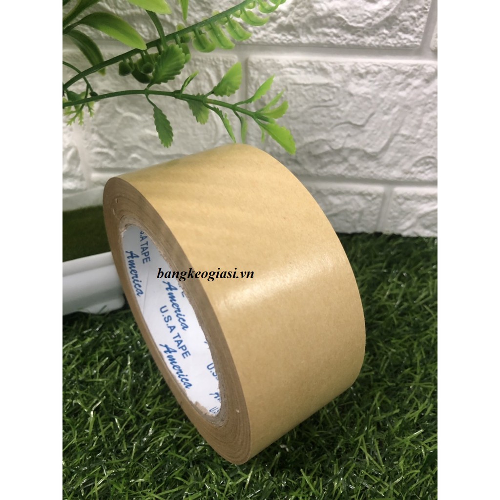 Băng keo da bò bóng,  giấy nâu không viết 48mm