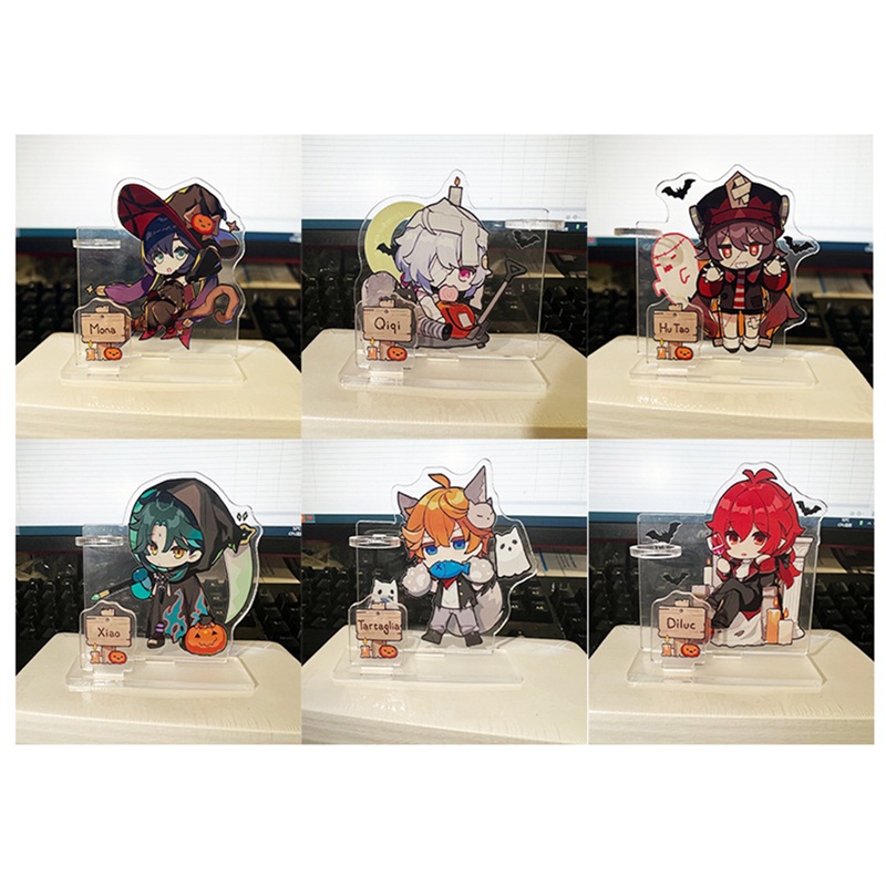Giá đỡ bút bằng acrylic hình nhân vật anime kích thước 8cm