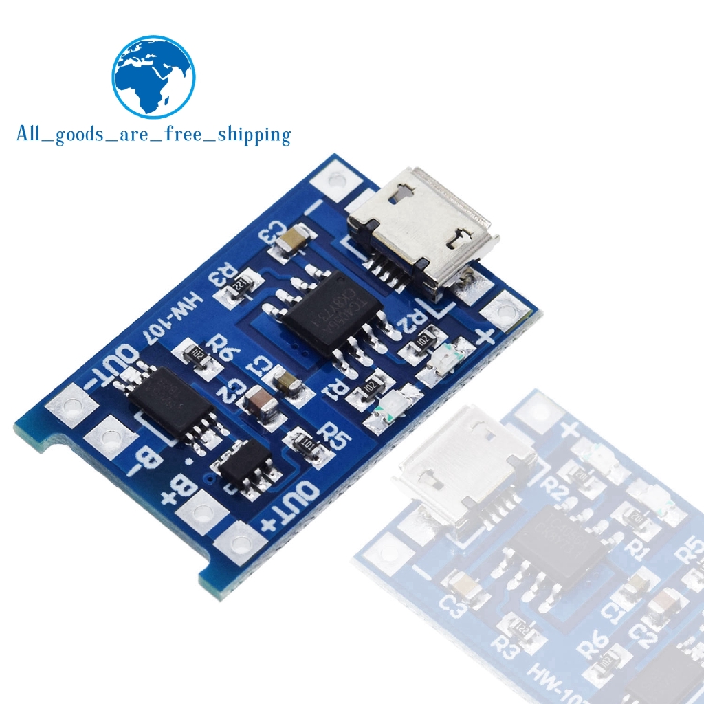 Mô Đun Sạc Pin Lithium Micro Usb 5v 1a 18650 Tp4056 Với Chức Năng Bảo Vệ Kép 1a Li-ion | BigBuy360 - bigbuy360.vn