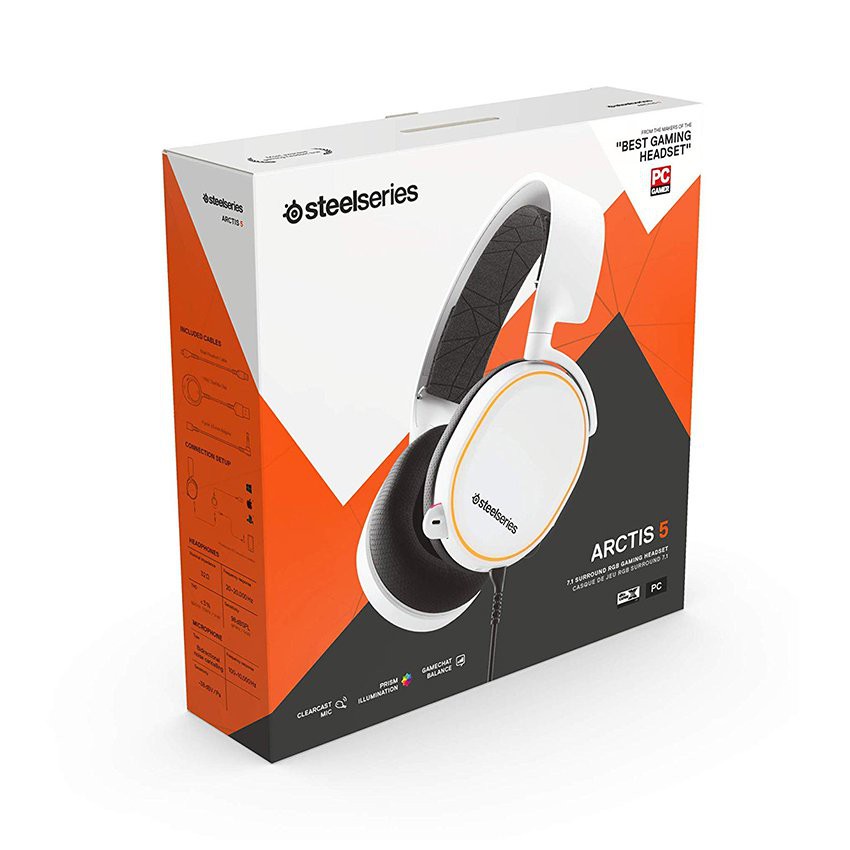 Tai nghe SteelSeries Arctis 5 2019 White (61507)